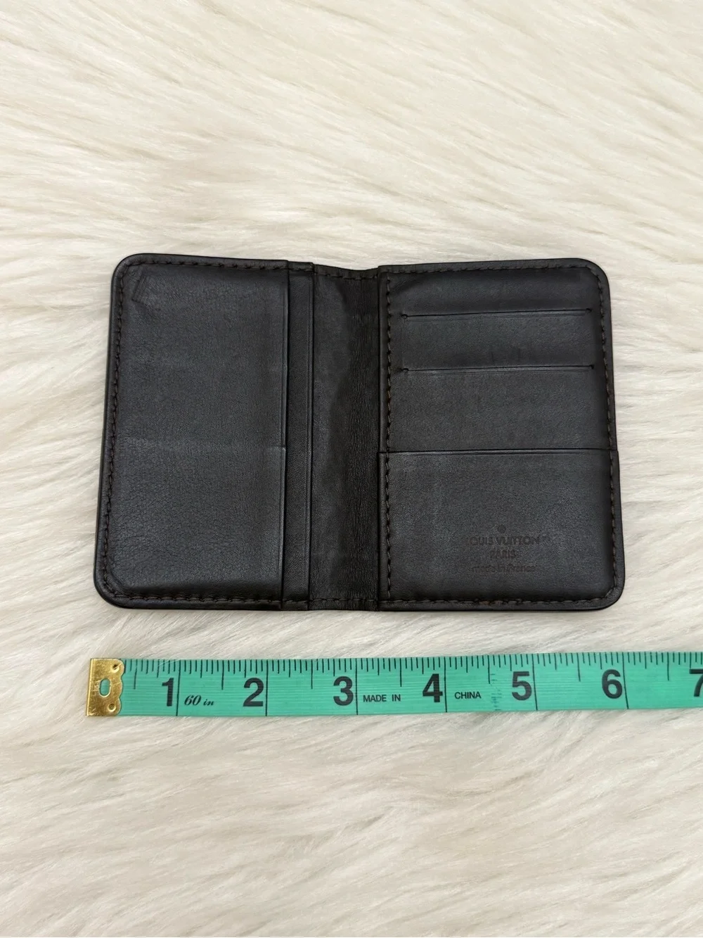 LOUIS VUITTON - BROWN LEATHER BIFOLD POCKET ORGANIZER WALLET “UTAH”